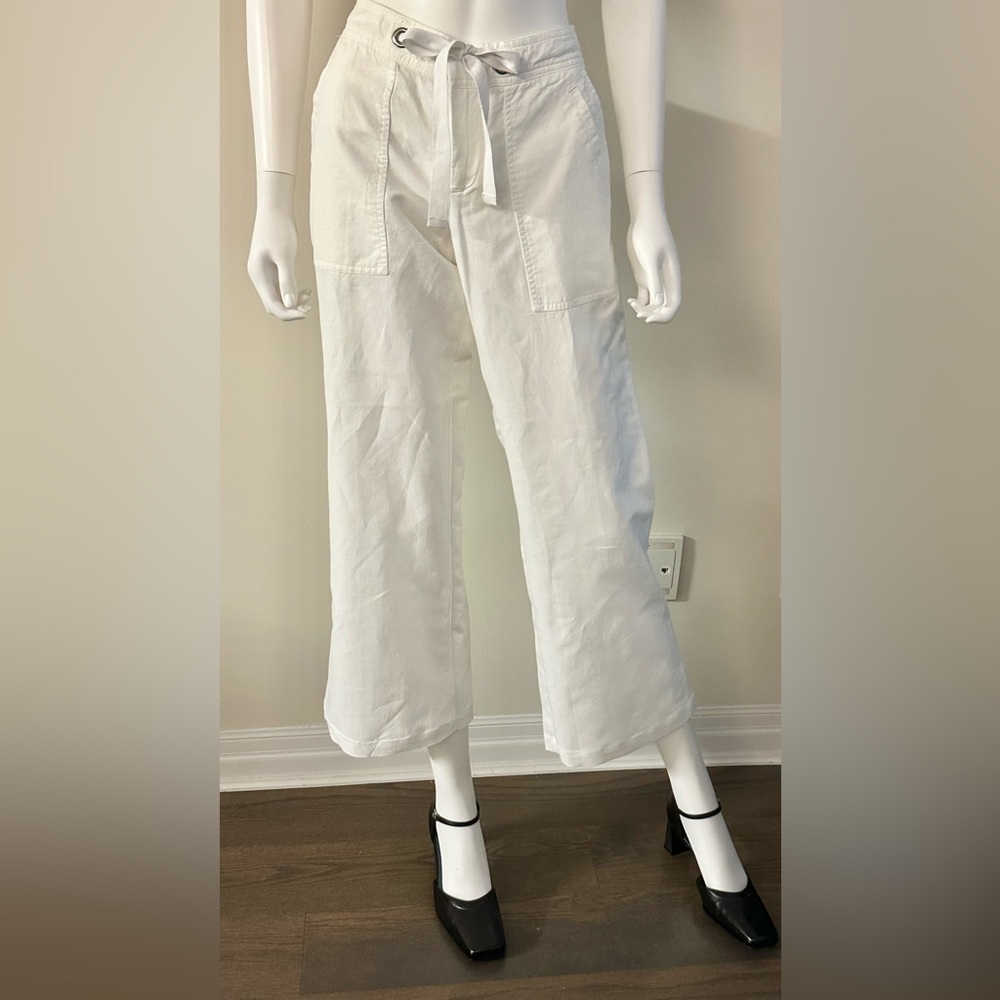 Banana Republic Size 8 White Martin Fit Pants